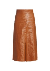 Isabel Marant Domiae Faux-Leather Skirt