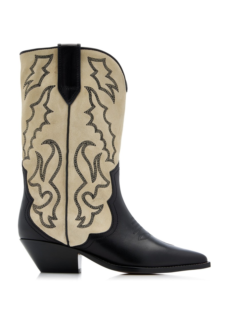 Isabel Marant Duerto Leather Western Boots - Neutral - FR 38 - Moda Operandi