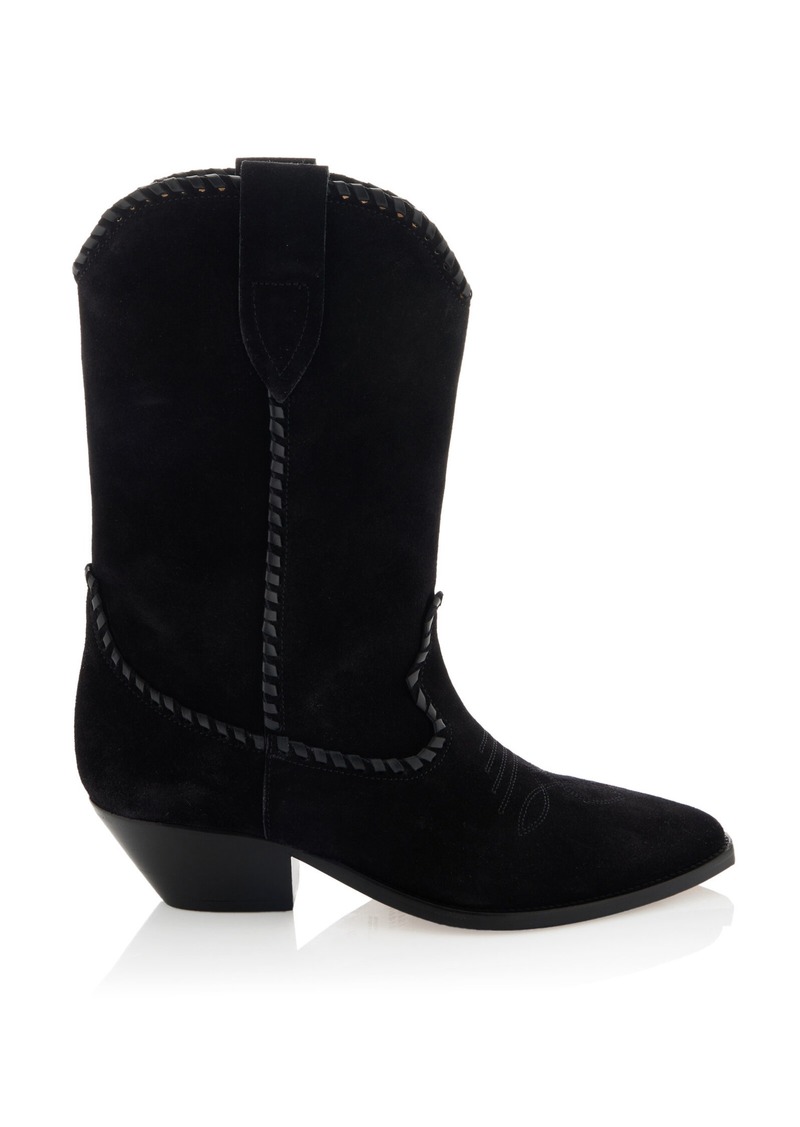 Isabel Marant Duerto Suede Western Boots - Black - FR 39 - Moda Operandi