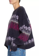 Isabel Marant Dully Fair-Isle-Inspired Wool-Mohair Sweater