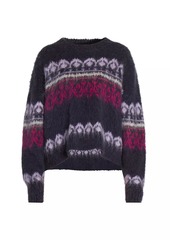 Isabel Marant Dully Fair-Isle-Inspired Wool-Mohair Sweater