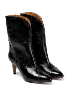 Isabel Marant Dytho crinkled leather ankle boots