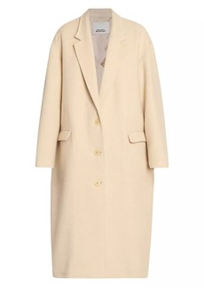 Isabel Marant Efezia Single-Breasted Wool-Blend Coat