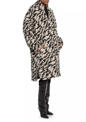 Isabel Marant Felexia Wool-Blend Pattern Coat