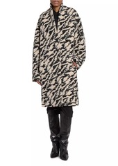 Isabel Marant Felexia Wool-Blend Pattern Coat