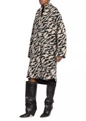 Isabel Marant Felexia Wool-Blend Pattern Coat