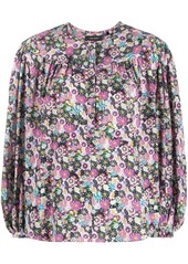 Isabel Marant floral-print long-sleeve blouse