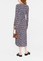 Isabel Marant floral-print long-sleeve midi dress