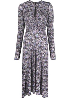 Isabel Marant floral-print long-sleeve midi dress