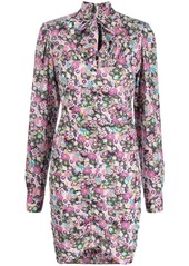 Isabel Marant floral-print pussybow dress