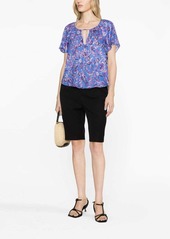 Isabel Marant floral-print short-sleeve blouse