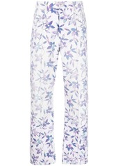 Isabel Marant floral-print straight-leg trousers