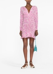 Isabel Marant floral ruched minidress