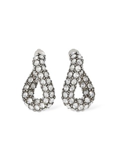 Isabel Marant Funky Ring Crystal Hoop Earrings