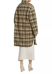 Isabel Marant Gabriel Check Wool-Blend Coat