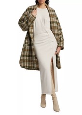 Isabel Marant Gabriel Check Wool-Blend Coat