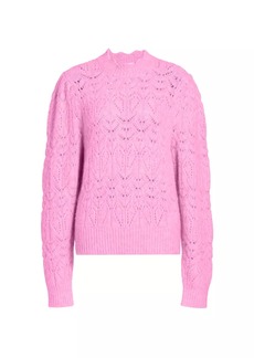 Isabel Marant Galini Alpaca-Blend Pointelle Sweater