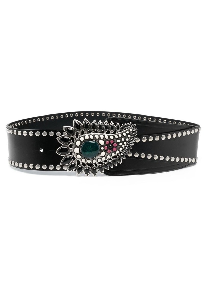 Isabel Marant gem-embellished leather belt