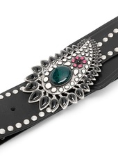 Isabel Marant gem-embellished leather belt