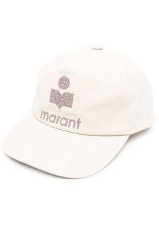 Isabel Marant glitter logo print cap
