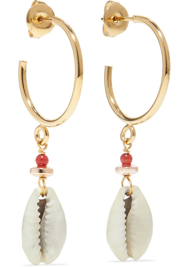 Isabel Marant Gold-tone Shell Earrings