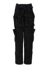 Isabel Marant Hadja Straight-Leg Cargo Pants - Black - FR 42 - Moda Operandi