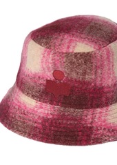 Isabel Marant Haley Checked Wool Blend Bucket Hat
