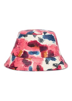 Isabel Marant Haley floral leather bucket hat