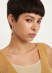 Isabel Marant Half Color Leaf Pendant Earrings