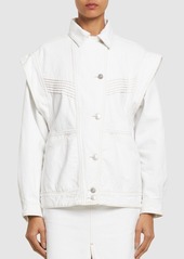 Isabel Marant Harmon Cotton Jacket W/ Shirt Collar