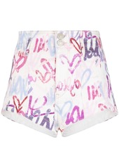 Isabel Marant heart-print mini shorts
