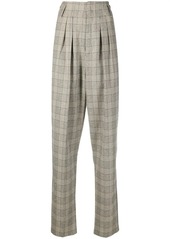 Isabel Marant high-rise check-pattern trousers