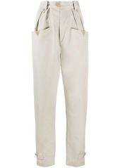 Isabel Marant high-waisted tapered cotton trousers