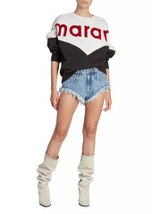 Isabel Marant Houston Colorblocked Logo Sweatshirt