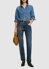 Isabel Marant Imane Cotton Denim Jumpsuit