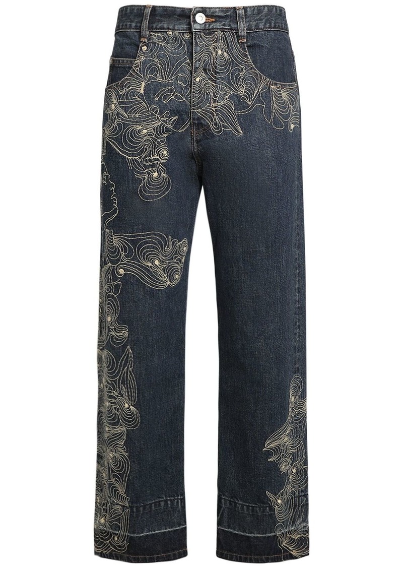Isabel Marant Irina Embroidered Denim Jeans