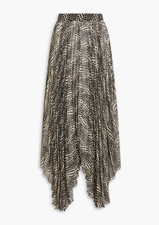 Isabel Marant - Alena pleated printed chiffon midi skirt - Neutral - 0