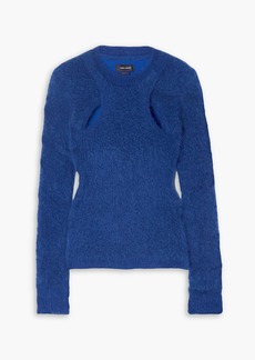 Isabel Marant - Alford cutout knitted sweater - Blue - FR 34
