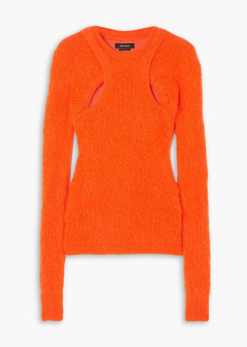 Isabel Marant - Alford cutout knitted sweater - Orange - FR 40