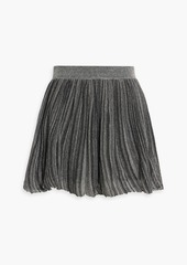 Isabel Marant - Brayton metallic ribbed-knit mini skirt - Pink - FR 36