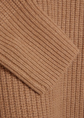 Isabel Marant - Brent ribbed cotton and wool-blend sweater - Brown - FR 36