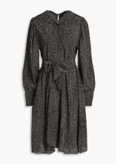 Isabel Marant - Cleone gathered polka-dot silk-crepe midi dress - Black - FR 34