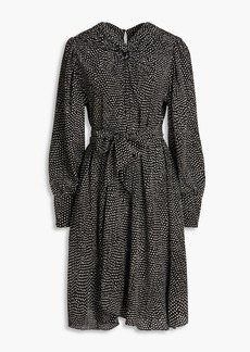 Isabel Marant - Cleone gathered polka-dot silk-crepe midi dress - Black - FR 34