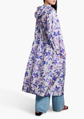 Isabel Marant - Dimunali floral-print shell hooded coat - Purple - FR 34