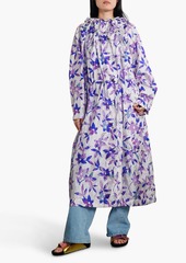 Isabel Marant - Dimunali floral-print shell hooded coat - Purple - FR 38