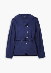 Isabel Marant - Dipazo belted ruffled cotton-twill jacket - Blue - FR 38