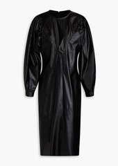 Isabel Marant - Drea modal-blend faux leather dress - Black - FR 34