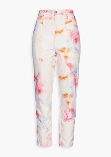 Isabel Marant - Eloisa tie-dyed high-rise tapered jeans - Multicolor - FR 34