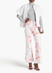 Isabel Marant - Elvira tie-dyed high-rise flared jeans - Pink - FR 34