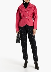 Isabel Marant - Epaline ruffled linen-blend ripstop jacket - Pink - FR 34